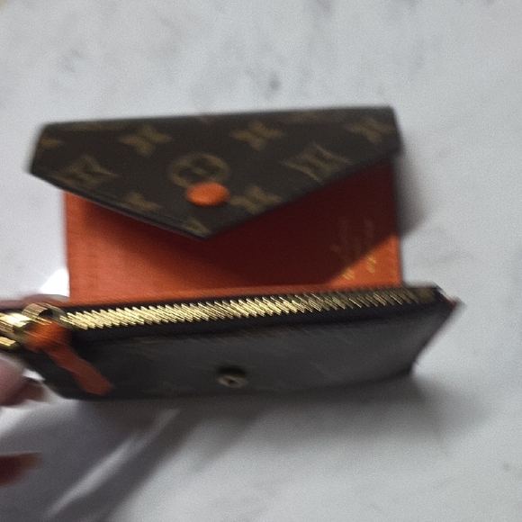 LV Brown and Orange Monogram Wallet - Picture 6 of 16